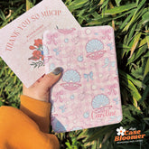 Pink Checkerboard Seashells Kindle Case, Kobo Case, Free Personalization